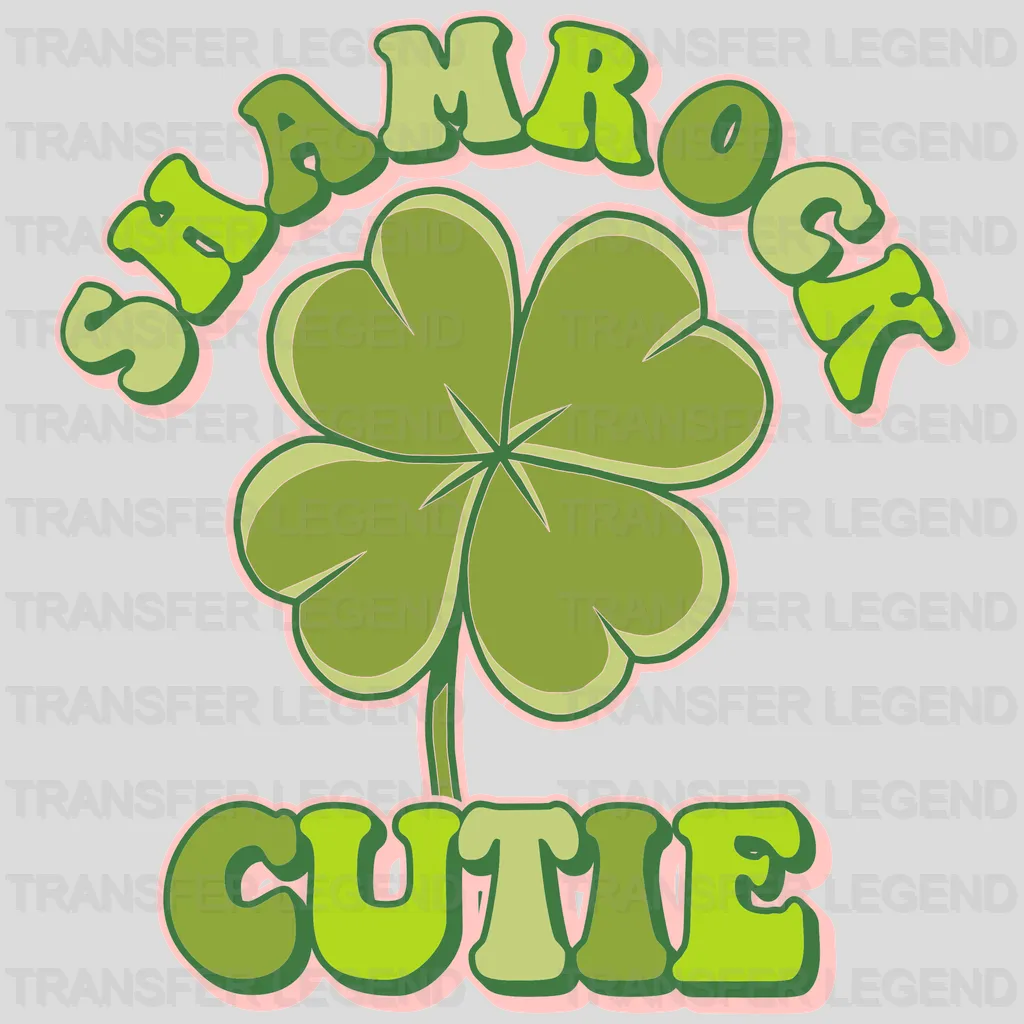 Shamrock Cutie St. Patrick's Day Design - DTF heat transfer - transferlegend