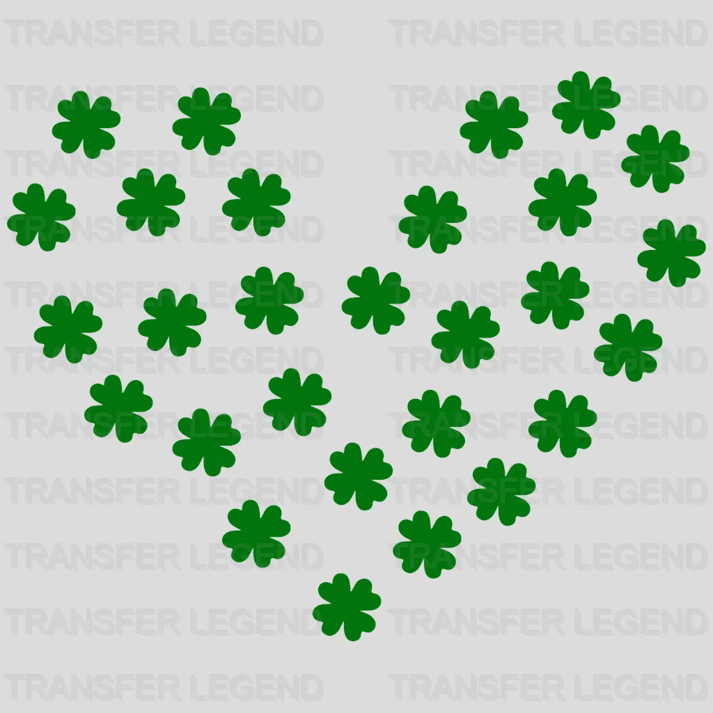 Heart St. Patrick's Day Design - DTF heat transfer - transferlegend