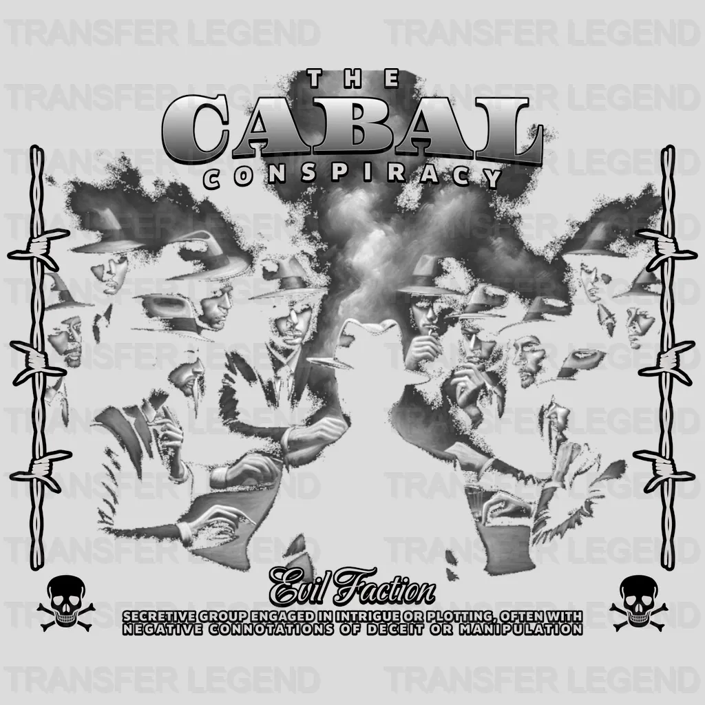 The Cabal Conspiracy Streetwear Design - DTF Heat Transfer - transferlegend