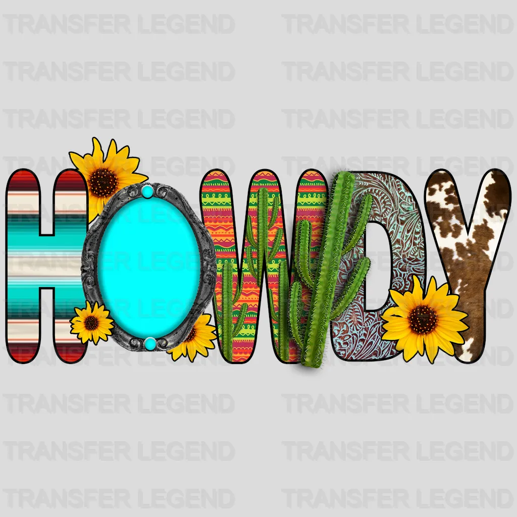 Howdy Flowers DTF Transfer - transferlegend