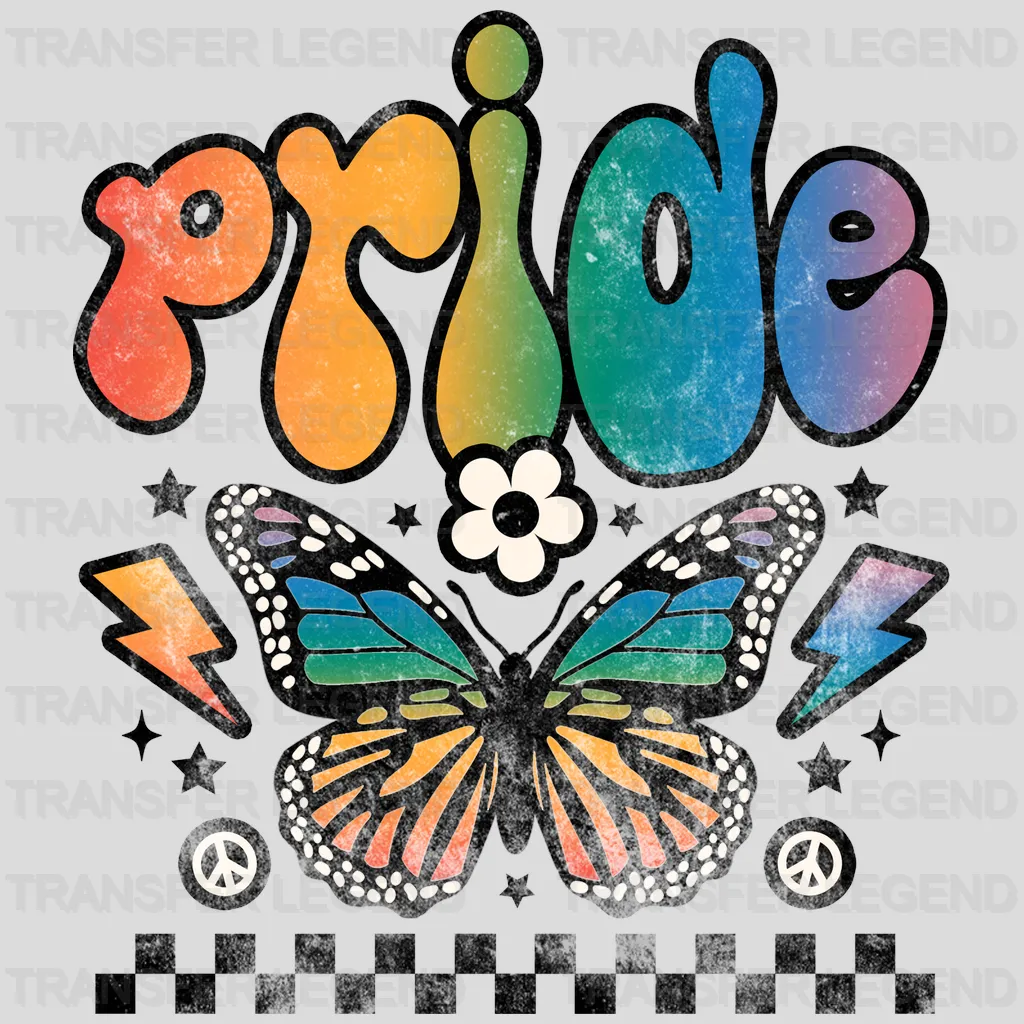 Pride Butterfly Design - DTF heat transfer - transferlegend