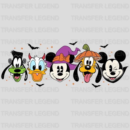 Mouse And Friends Halloween Design - DTF heat transfer - transferlegend