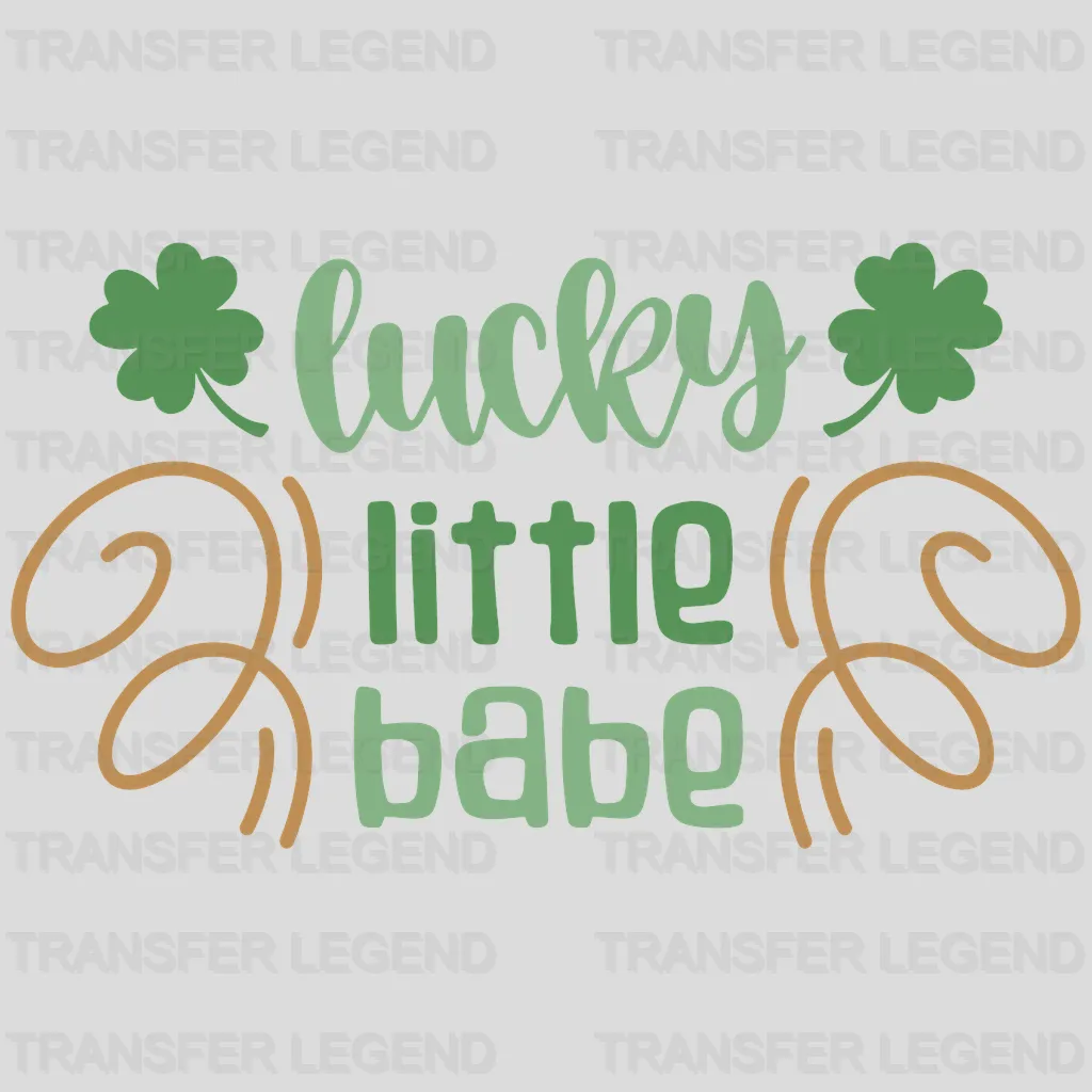 Lucky Little Babe St. Patrick's Day Design - DTF heat transfer - transferlegend