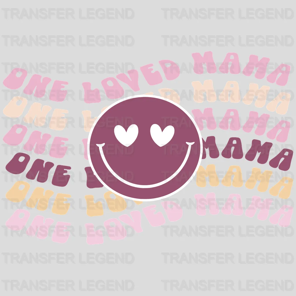 One Loved Mama Mother's Day UV DTF Transfer Cup Wrap UV DTF Sticker - transferlegend