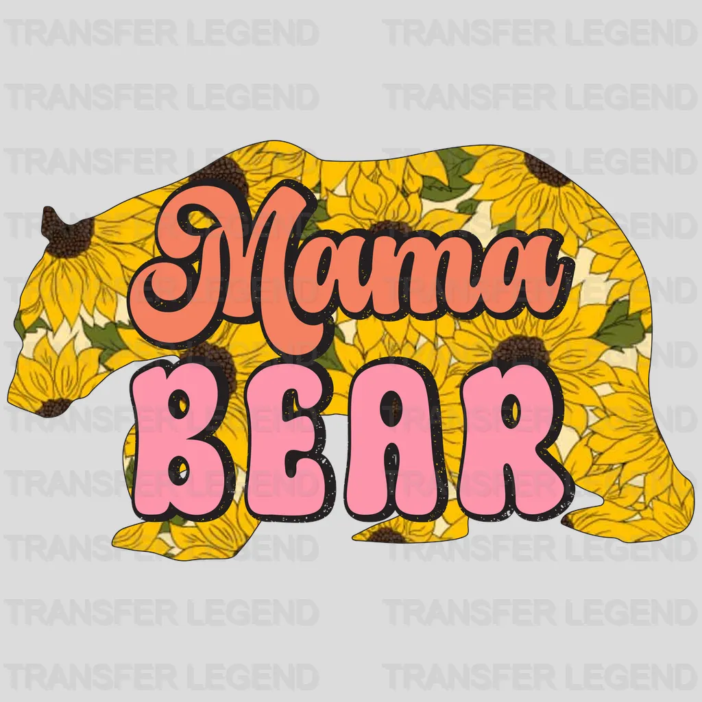 Mama Bear - Mothers Day - Funny Mom - Design - DTF heat transfer - transferlegend