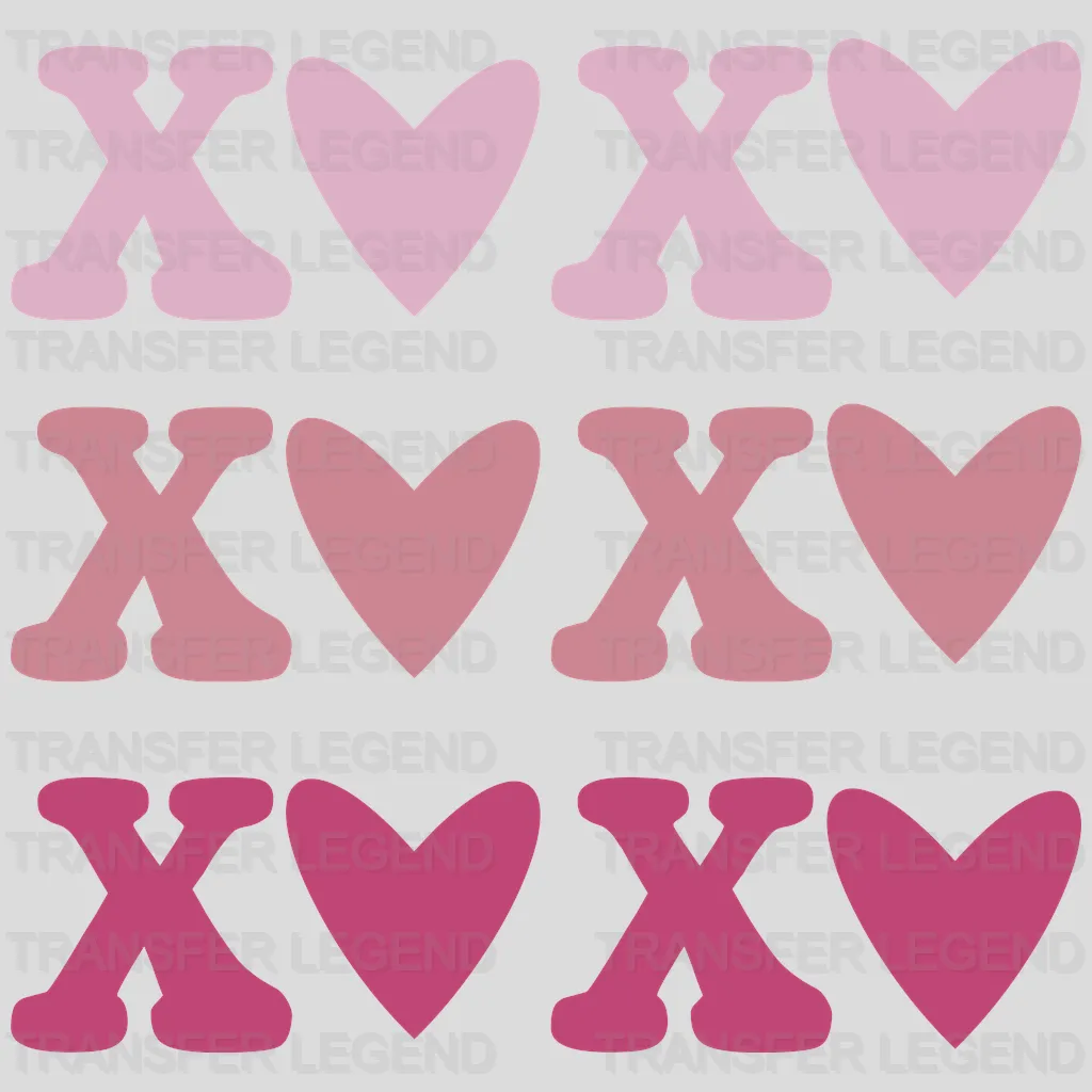 XOXO Valentine's Day Design - DTF heat transfer - transferlegend