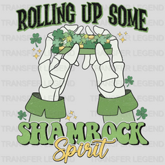 Rolling Up Some Shamrock St. Patrick's Day Design - DTF heat transfer - transferlegend