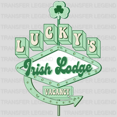 Lucky's Irish Lodge St. Patrick's Day Design - DTF heat transfer - transferlegend