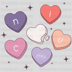 NICU Crew Heart Valentine's Day Design - DTF heat transfer - transferlegend