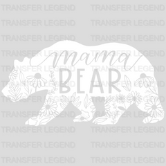 Floral Mama Bear - Pregnancy Gender Reveal - Mom Life Design - DTF heat transfer - transferlegend