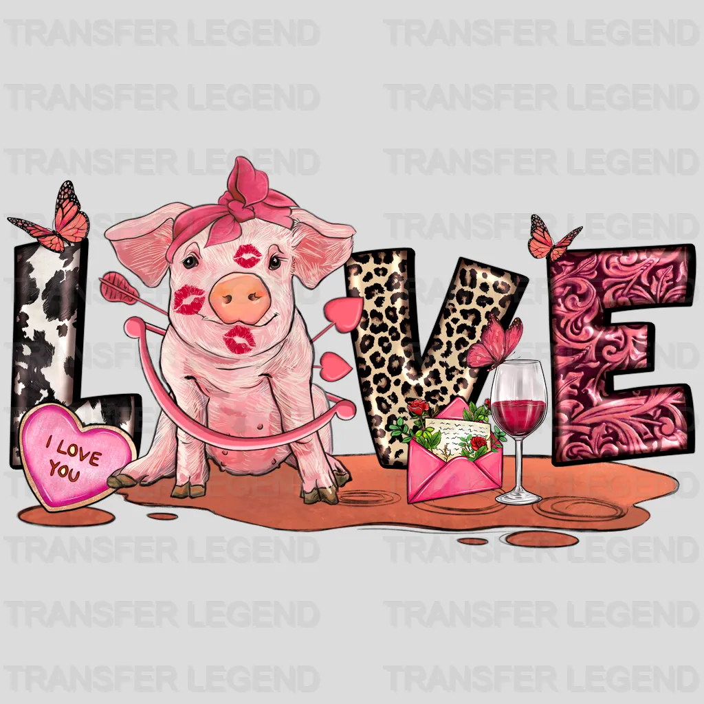 MORE LOVE PIG - DTF heat transfer - transferlegend