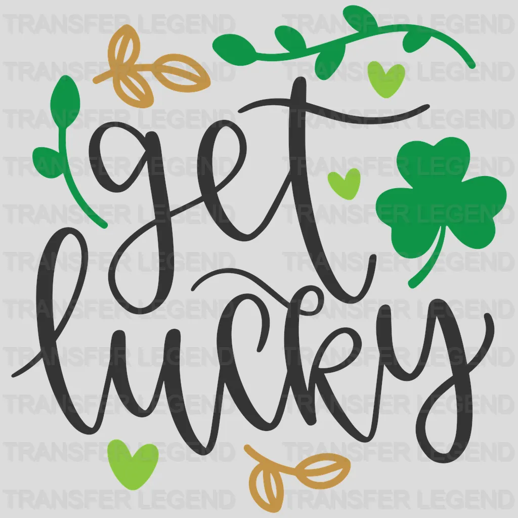 Get Lucky St. Patrick's Day Design - DTF heat transfer - transferlegend