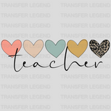 Teacher 100 Days Of School Design - DTF heat transfer - transferlegend