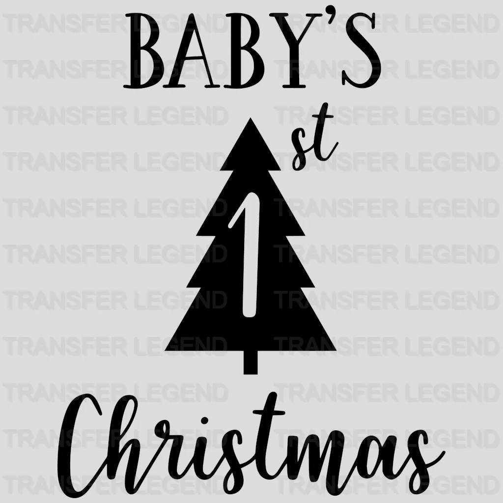 Baby's 1st Christmas Tree Design - DTF heat transfer - transferlegend