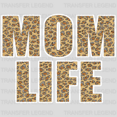 Mom Life Leopard Letters -  Mothers Day - Design - DTF heat transfer - transferlegend