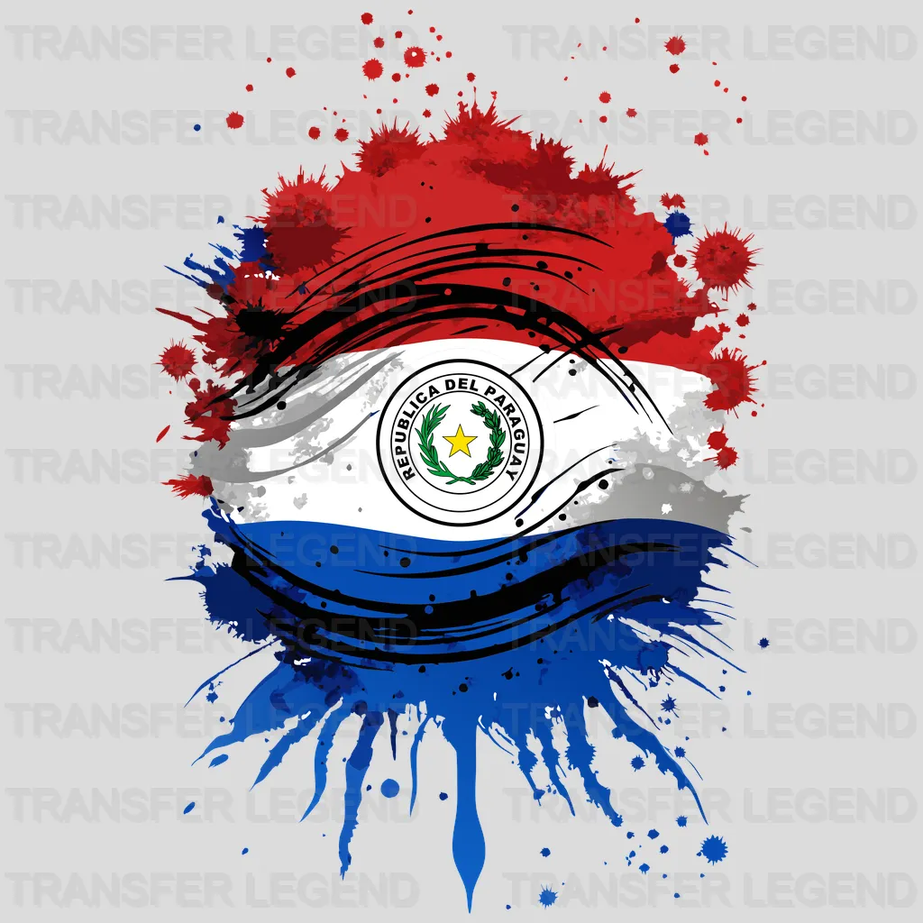 Paraguay Flag Design - DTF Heat Transfer - transferlegend