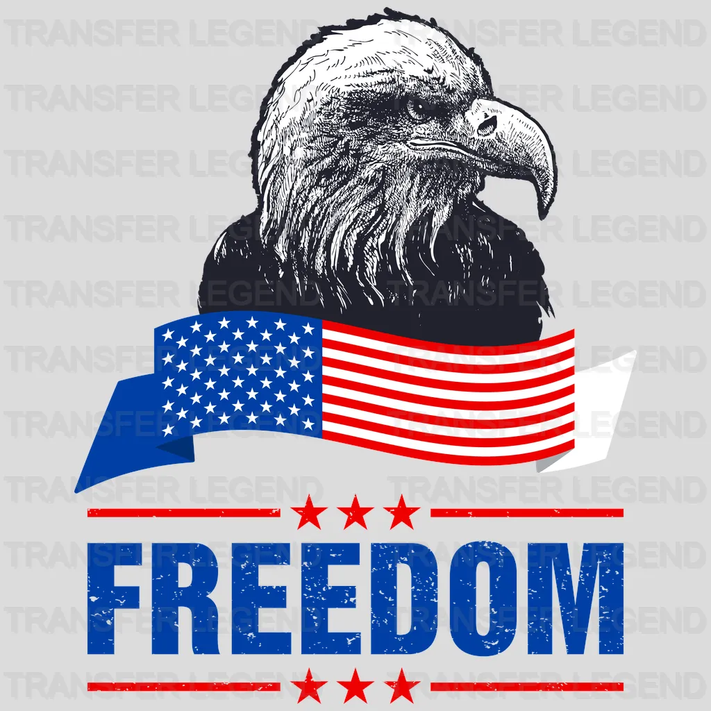 Live For Freedom - Patriot Design DTF Heat Transfer - transferlegend