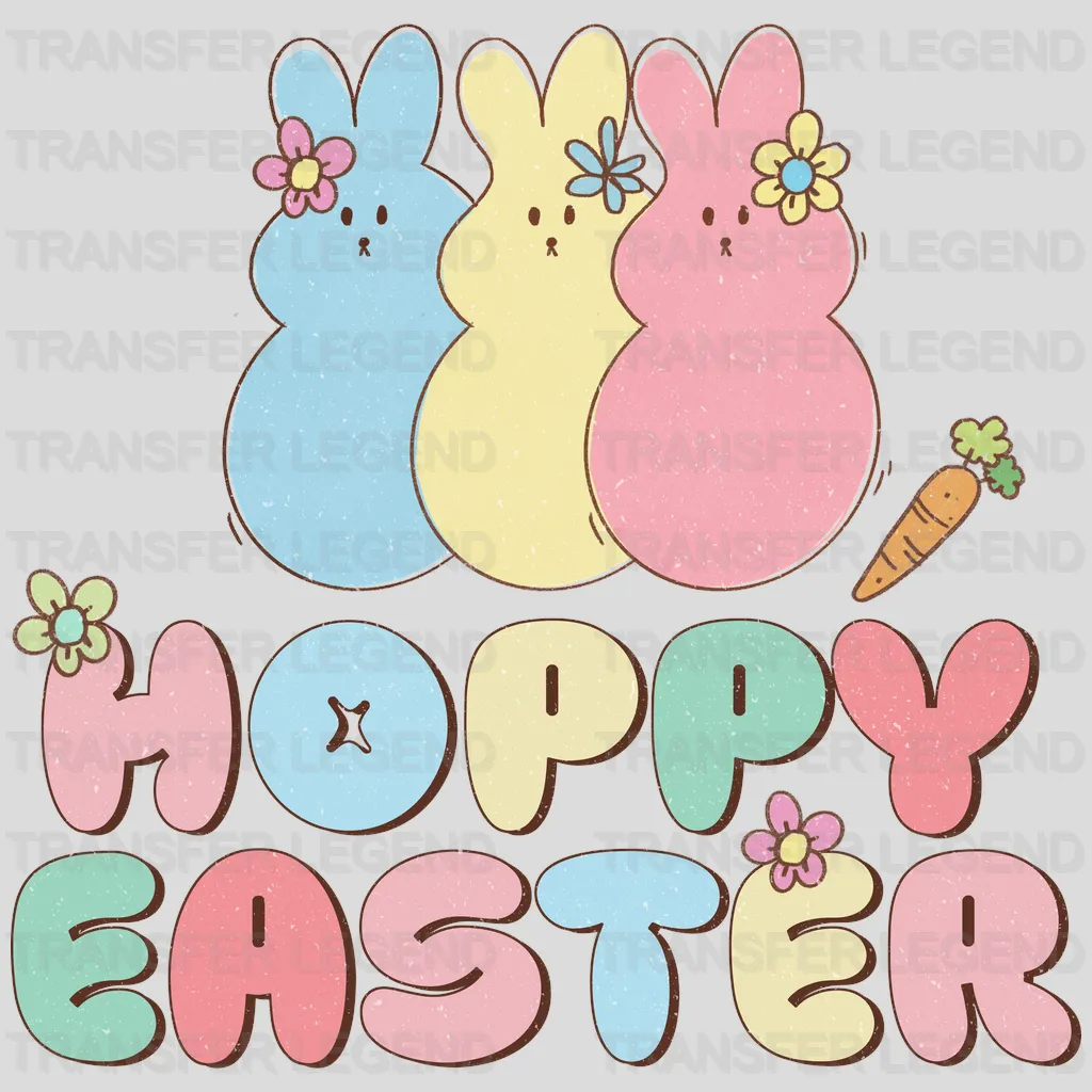 Hoppy Easter Design - DTF heat transfer - transferlegend