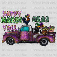 Car Mardi Gras Design- Mardi Gras DTF heat transfer - transferlegend