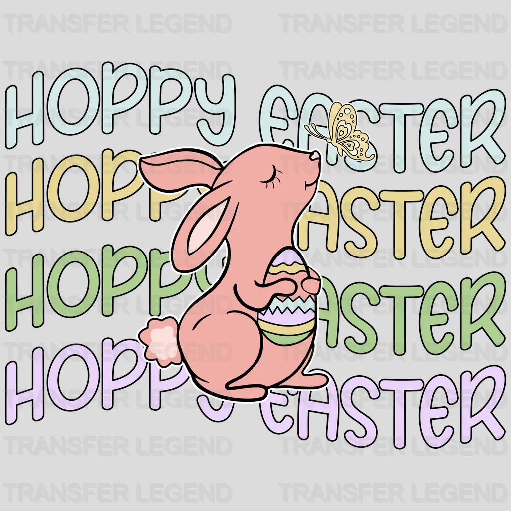 Hoppy Easter Design - DTF heat transfer - transferlegend