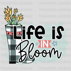 Life Is In Bloom Easter Design - DTF heat transfer - transferlegend