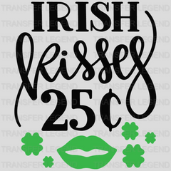 Irish Kisses St. Patrick's Day Design - DTF heat transfer - transferlegend