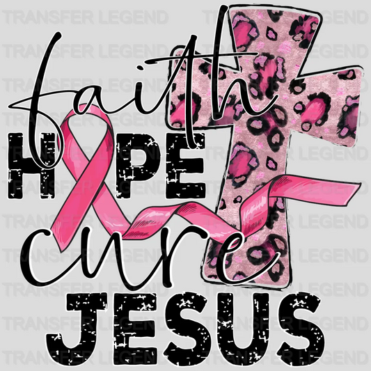 Faih Hope Cur Jesu Cancer Support Design - DTF heat transfer - transferlegend