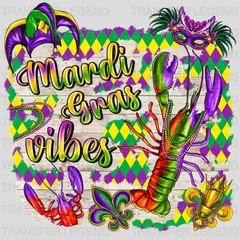 Mardi Gras Vibes Design- Mardi Gras DTF heat transfer - transferlegend