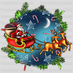 SANTA MOON Christmas Design - DTF heat transfer - transferlegend