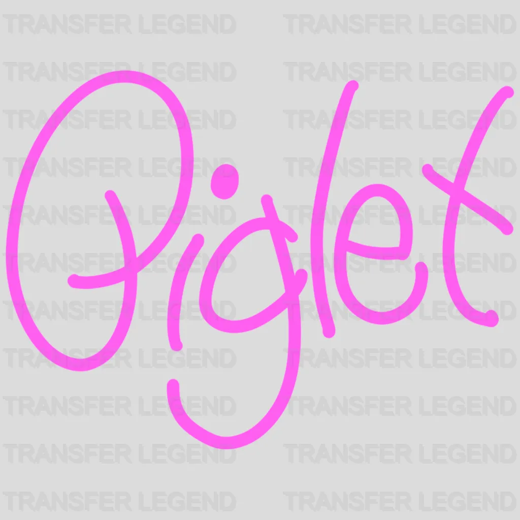 Disney Character Piglet Design - DTF heat transfer - transferlegend