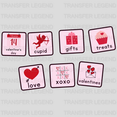 Valentine Cards Valentine's Day Design - DTF heat transfer - transferlegend