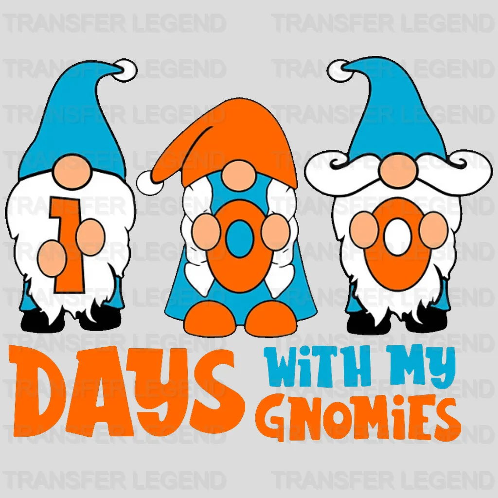 100 Days With My Gnomies School Design - DTF heat transfer - transferlegend