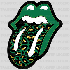 Buffalo Plaid Glossy Lips Mouth St. Patrick's Day Design - DTF heat transfer - transferlegend