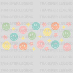 Colorful Smilies UV DTF Transfer Cup Wrap UV DTF Sticker - transferlegend