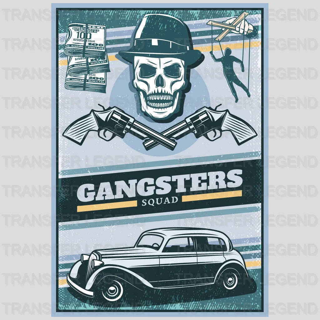 Cars Gangsters Squad Clasic Car Designs - DTF Heat Transfer - transferlegend