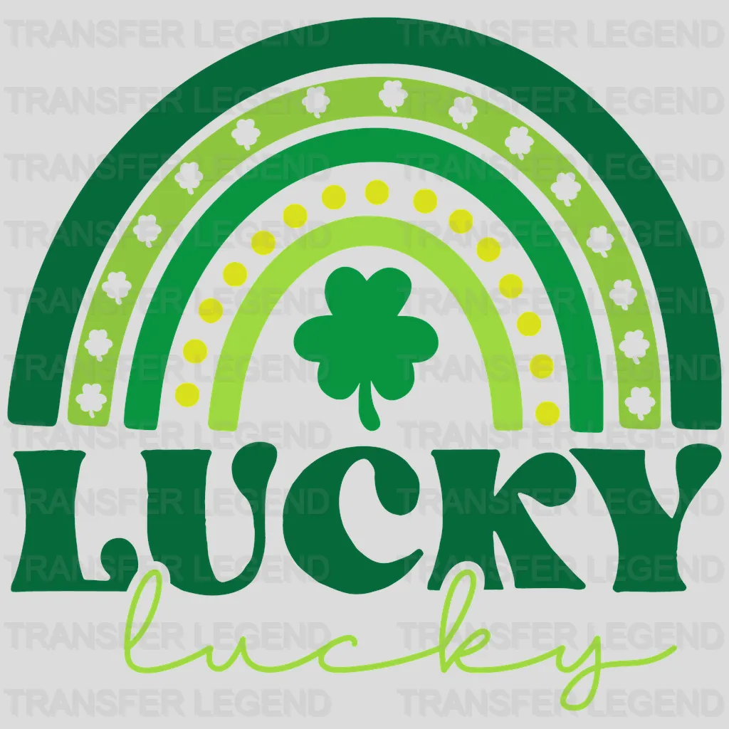 Lucky Rainbow St. Patrick's Day Design - DTF heat transfer - transferlegend