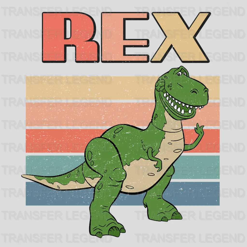 Rex Toy Story Disney Designs - DTF Heat Transfers