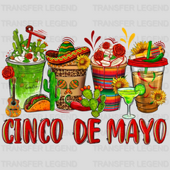 Cinco De Mayo Cups - Cinco De Mayo DTF heat transfer - transferlegend