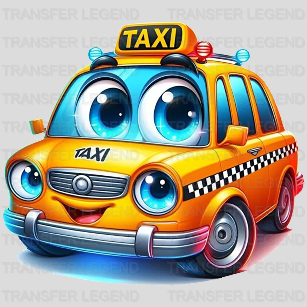 Yellow Taxi   Disney Designs - DTF Heat Transfers