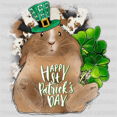 Bunny St. Patrick's Day Design - DTF heat transfer - transferlegend