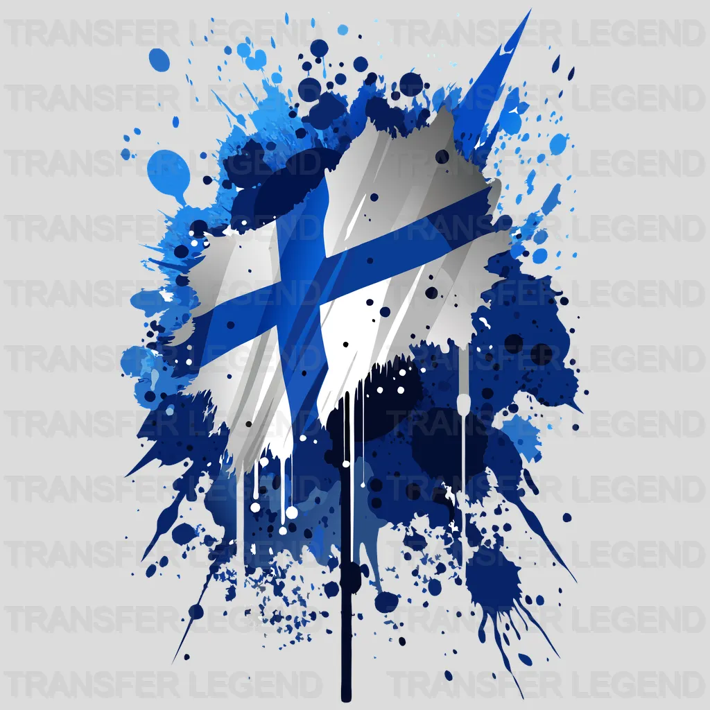 Finland Flag Design - DTF Heat Transfer - transferlegend