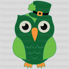 Owl St. Patrick's Day Design - DTF heat transfer - transferlegend