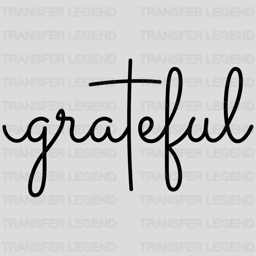 Grateful - Christian Design - DTF heat transfer - transferlegend