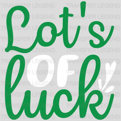 Lot's of Luck St. Patrick's Day Design - DTF heat transfer - transferlegend