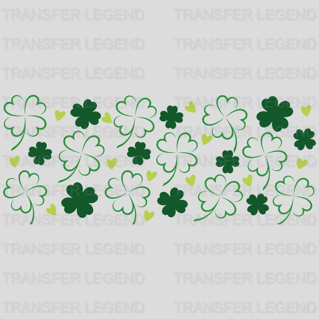 Shamrocks UV DTF Transfer Cup Wrap UV DTF Sticker - transferlegend