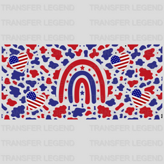 USA Rainbow UV DTF Transfer Cup Wrap UV DTF Sticker - transferlegend