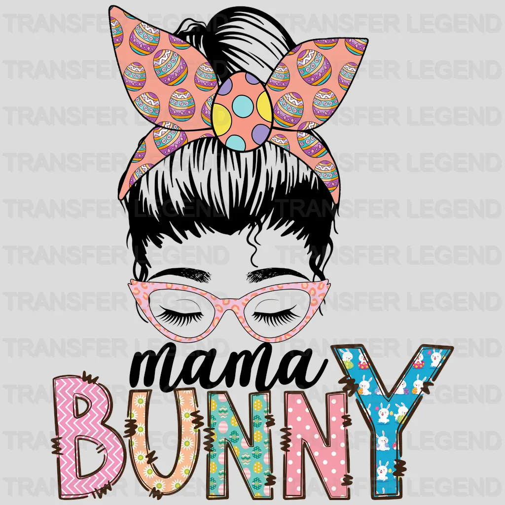 Mama Bunny Easter Design- DTF heat transfer - transferlegend