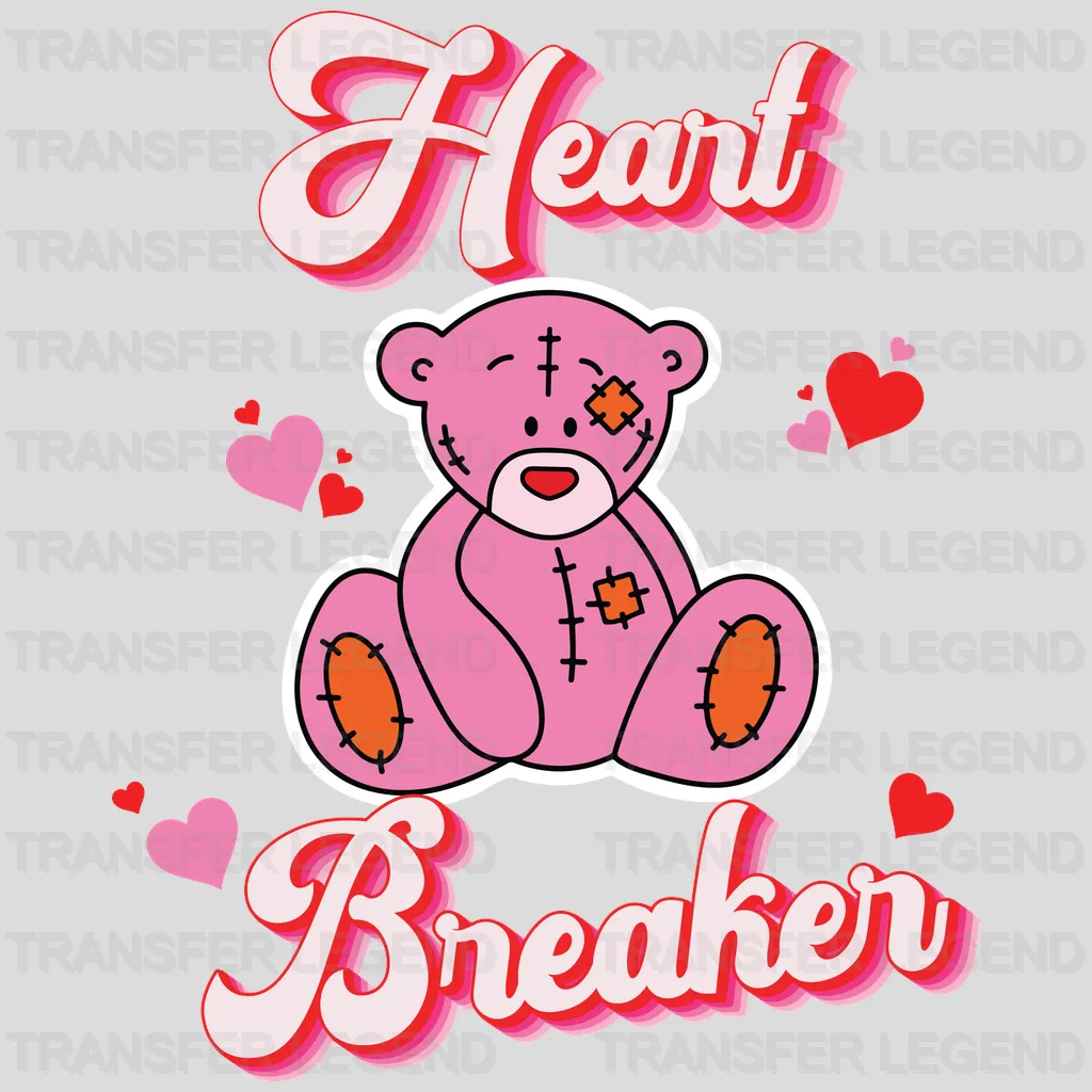 Heart Breaker Valentine's Day Design - DTF heat transfer - transferlegend