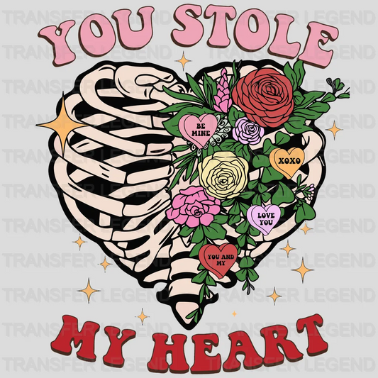 You Stole My Heart Valentine's Day Design - DTF heat transfer - transferlegend