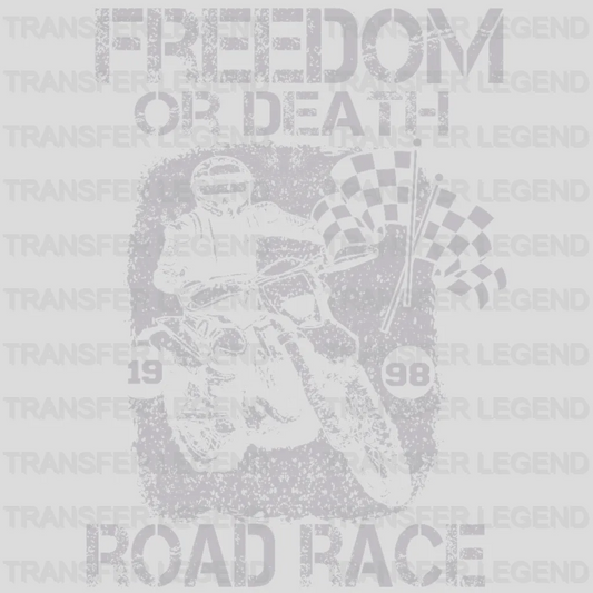 Freedom Or Death - Motocycle Design DTF Heat Transfer - transferlegend